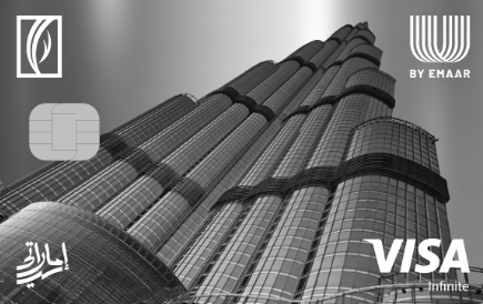 Exclusive Emaar Credit Card for UAE Nationals — first year free, up to 25,000 bonus points, 15% back on Emaar spends, and premium lifestyle rewards.